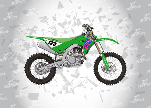 Kawasaki - Anniversary Retro Graphics